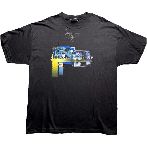 Michael Waltrip Autographed Shirt Mens Size Large Chase Authentics Nascar Napa - Picture 1 of 9